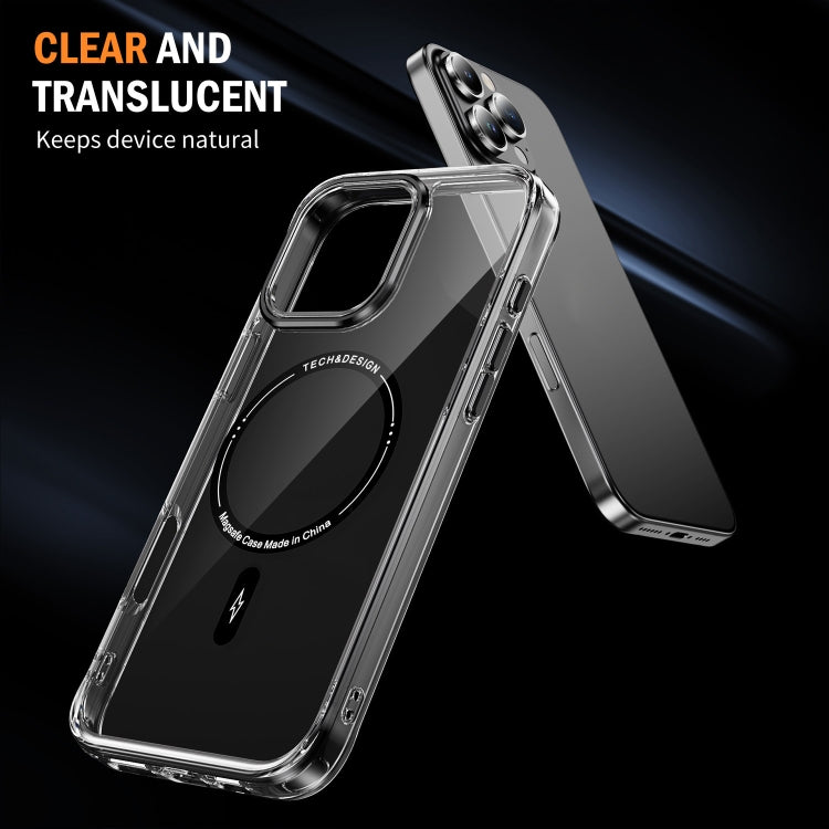 For iPhone 16 Pro Airbag Magsafe PC Hybrid TPU Phone Case