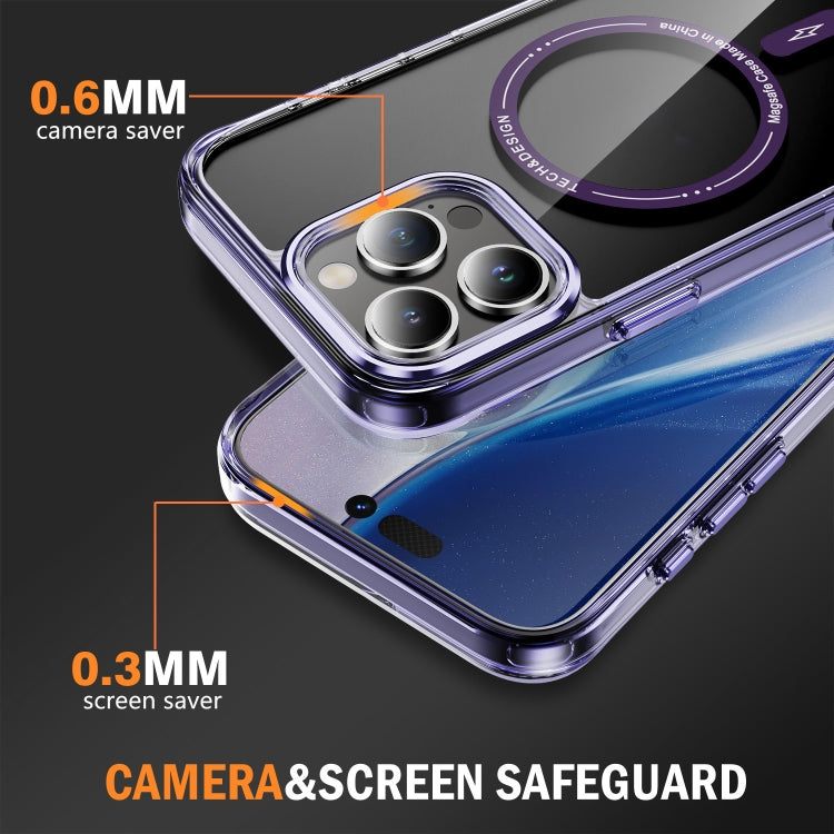 For iPhone 16 Pro Airbag Magsafe PC Hybrid TPU Phone Case