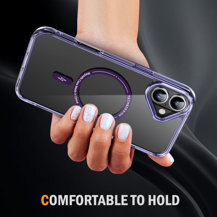 For iPhone 16 Plus Airbag Magsafe PC Hybrid TPU Phone Case