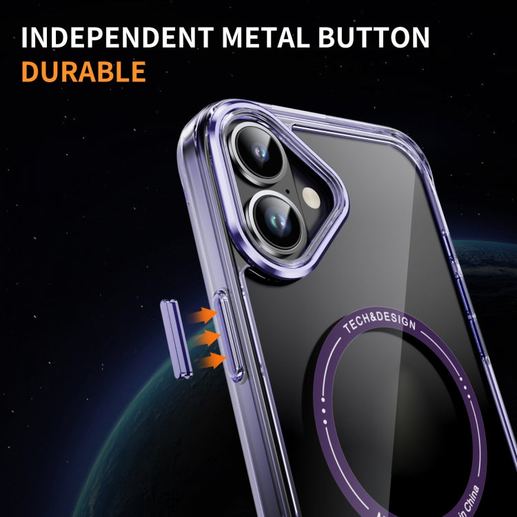 For iPhone 16 Plus Airbag Magsafe PC Hybrid TPU Phone Case