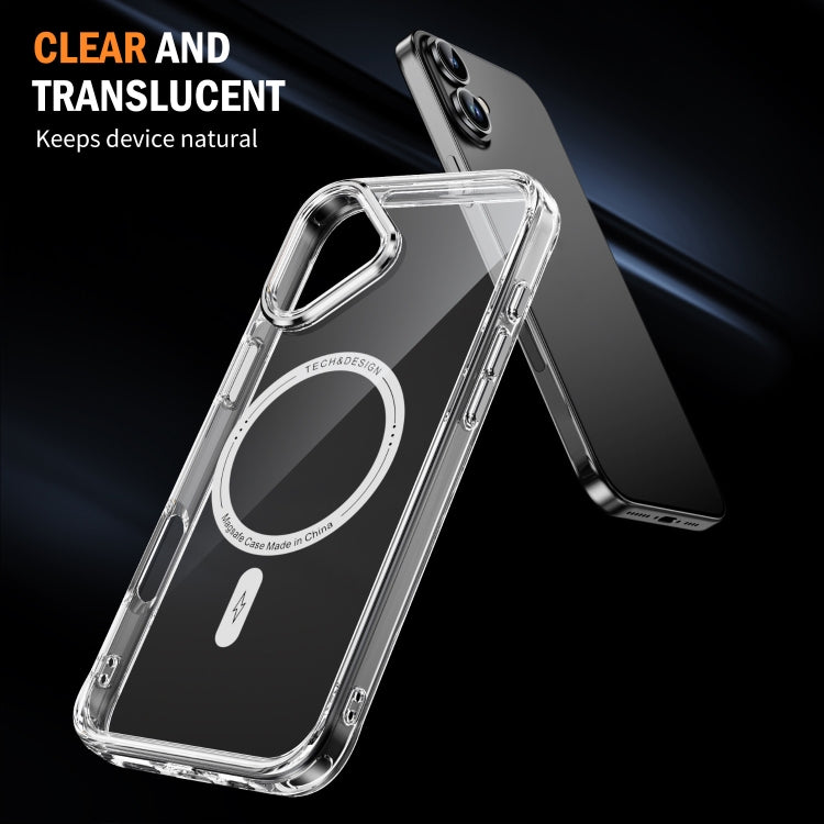 For iPhone 16 Plus Airbag Magsafe PC Hybrid TPU Phone Case