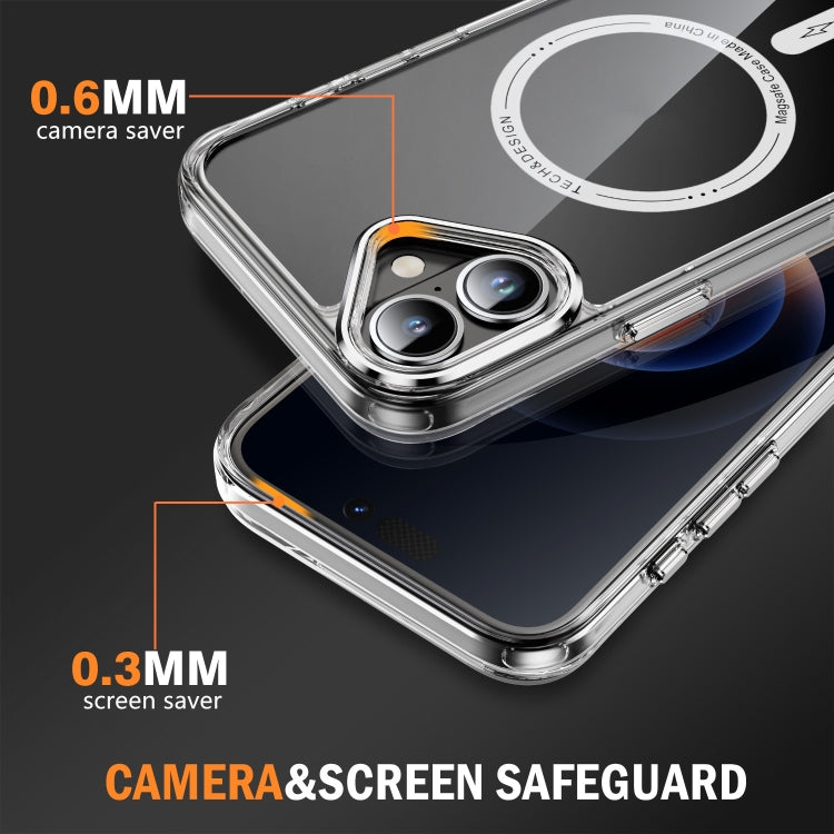 For iPhone 16 Plus Airbag Magsafe PC Hybrid TPU Phone Case