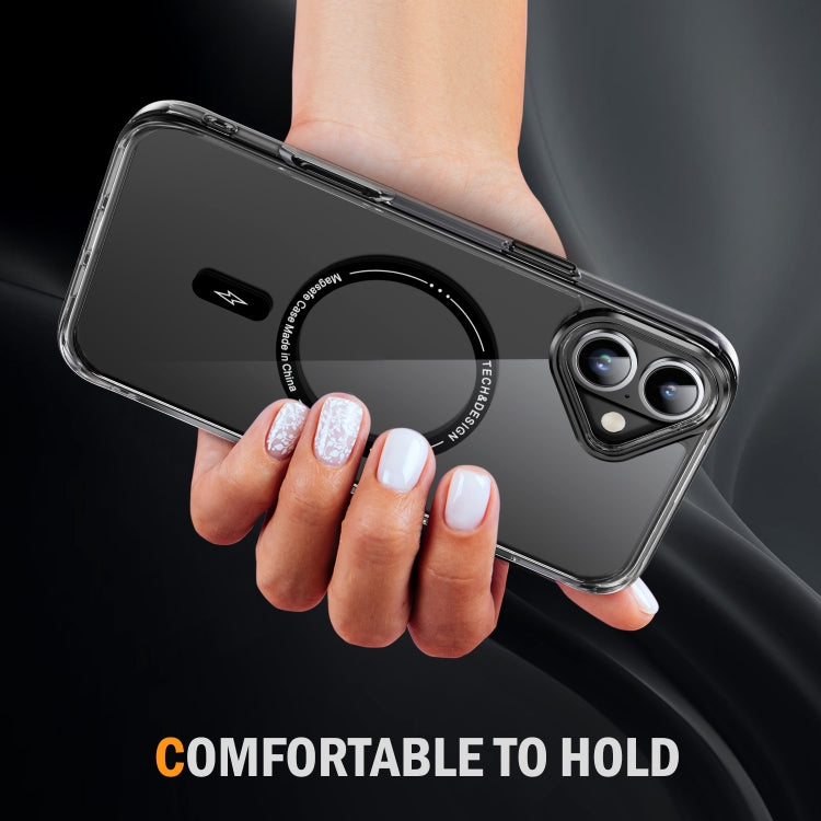 For iPhone 16 Airbag Magsafe PC Hybrid TPU Phone Case