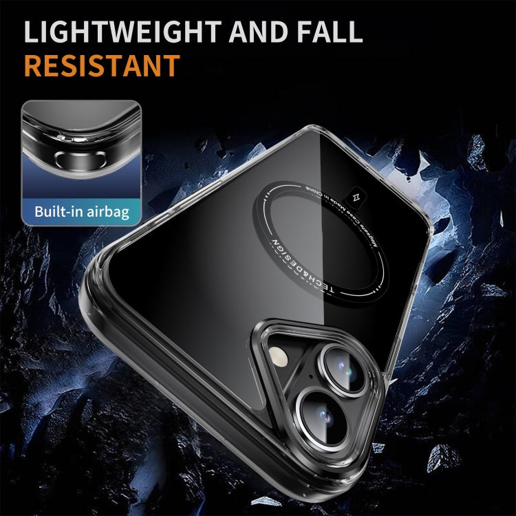 For iPhone 16 Airbag Magsafe PC Hybrid TPU Phone Case