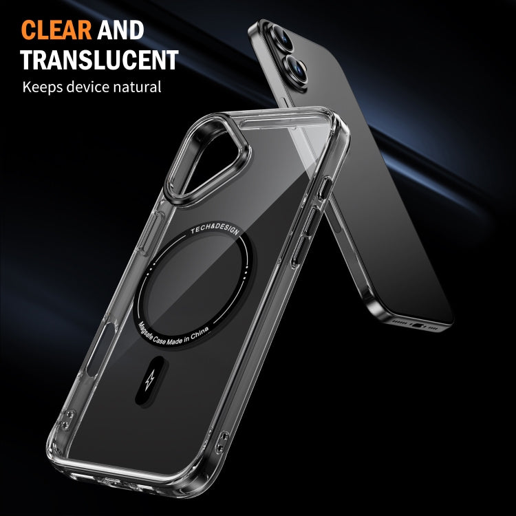 For iPhone 16 Airbag Magsafe PC Hybrid TPU Phone Case