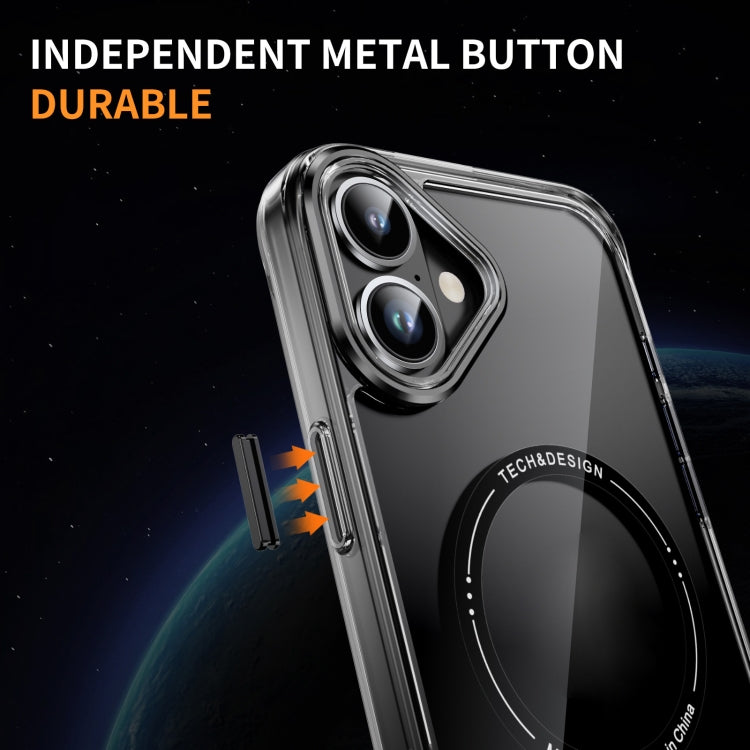 For iPhone 16 Airbag Magsafe PC Hybrid TPU Phone Case