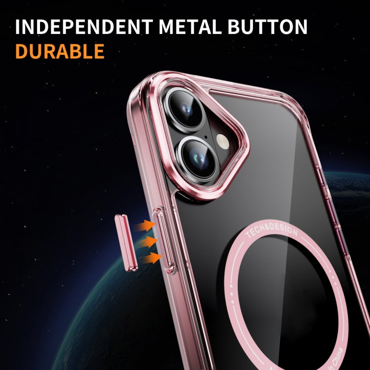 For iPhone 16 Airbag Magsafe PC Hybrid TPU Phone Case