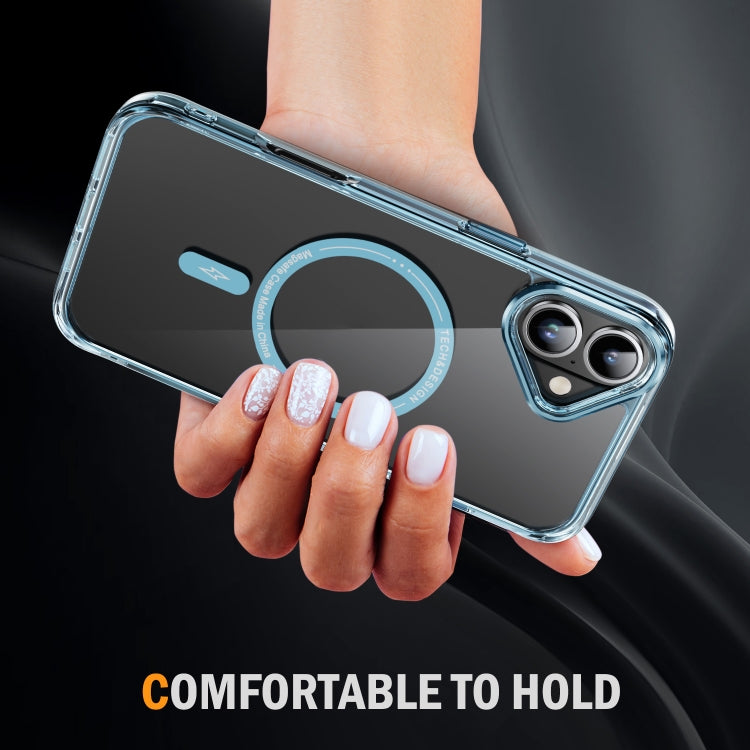 For iPhone 16 Airbag Magsafe PC Hybrid TPU Phone Case
