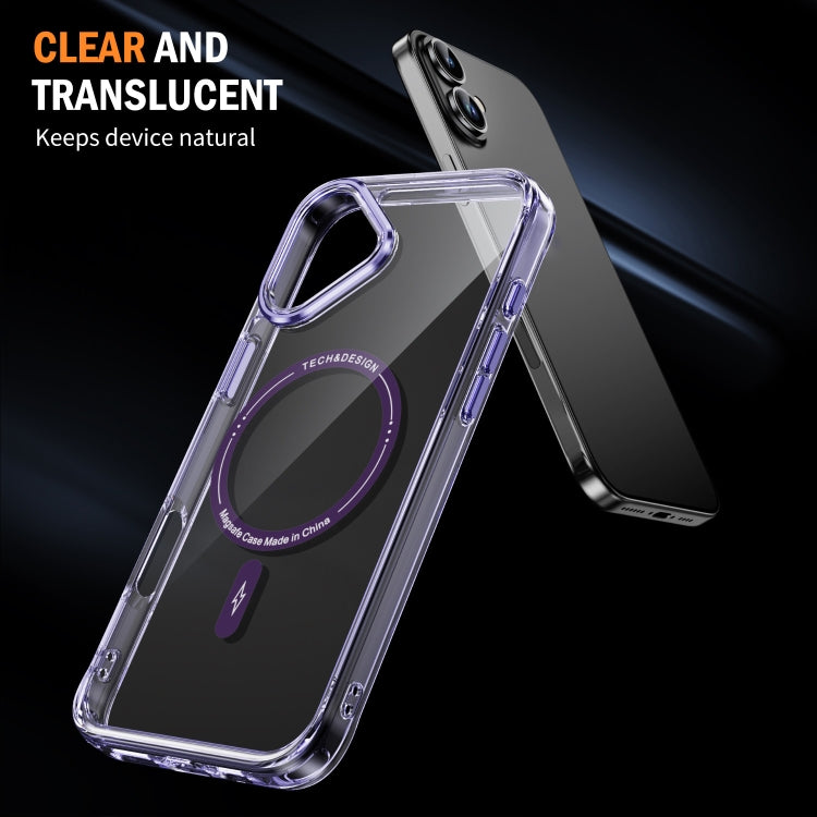 For iPhone 16 Airbag Magsafe PC Hybrid TPU Phone Case