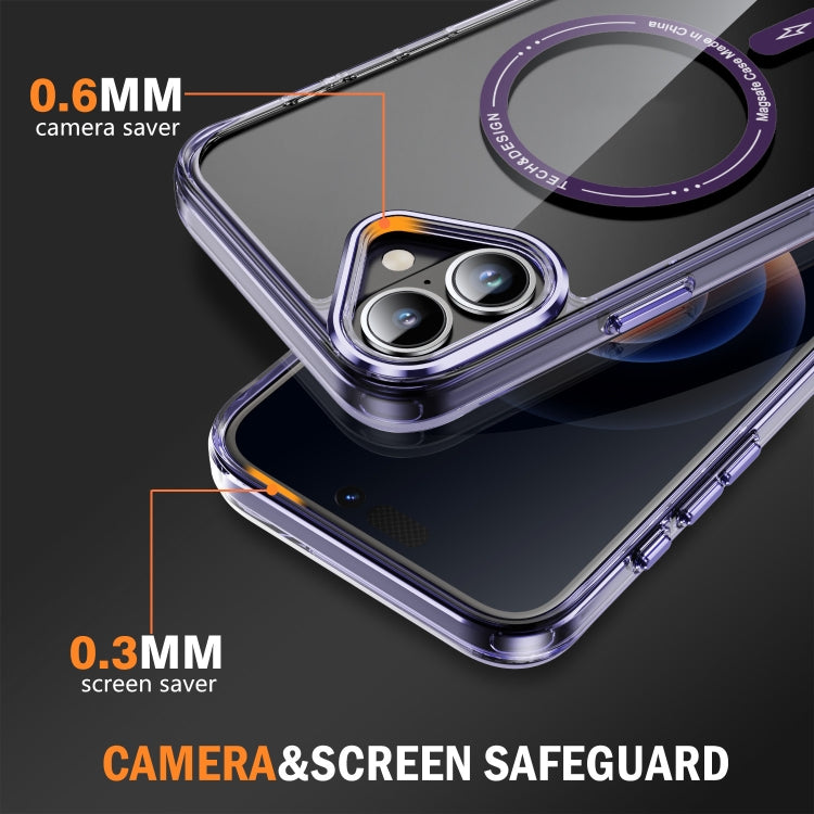 For iPhone 16 Airbag Magsafe PC Hybrid TPU Phone Case