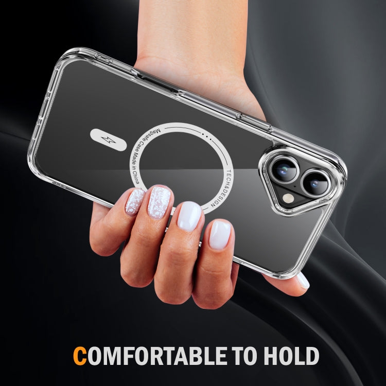 For iPhone 16 Airbag Magsafe PC Hybrid TPU Phone Case
