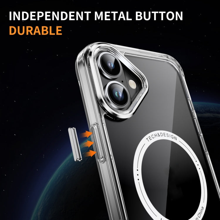 For iPhone 16 Airbag Magsafe PC Hybrid TPU Phone Case