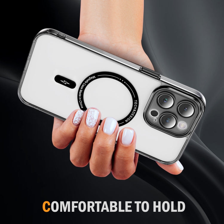 For iPhone 15 Pro Max Airbag Magsafe PC Hybrid TPU Phone Case