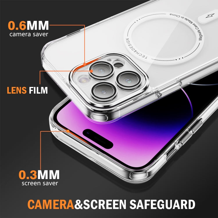 For iPhone 15 Pro Max Airbag Magsafe PC Hybrid TPU Phone Case