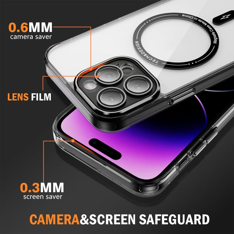For iPhone 15 Pro Airbag Magsafe PC Hybrid TPU Phone Case