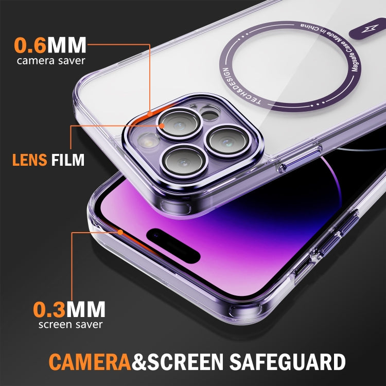 For iPhone 15 Pro Airbag Magsafe PC Hybrid TPU Phone Case