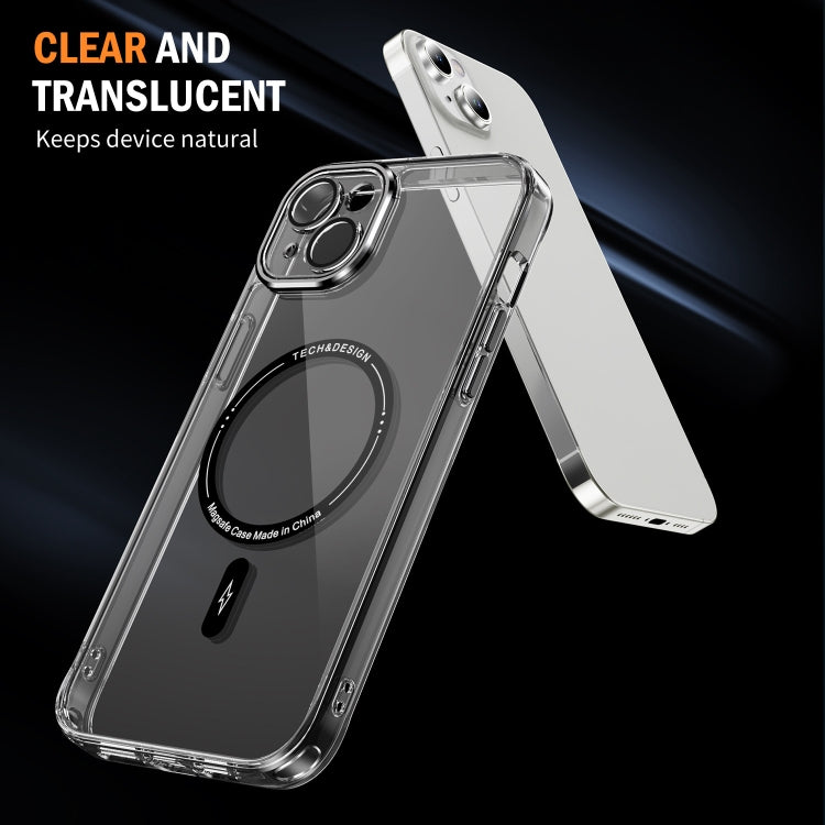 For iPhone 15 Plus Airbag Magsafe PC Hybrid TPU Phone Case