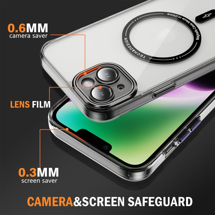 For iPhone 15 Plus Airbag Magsafe PC Hybrid TPU Phone Case