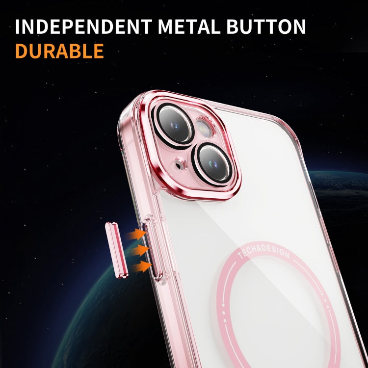 For iPhone 15 Plus Airbag Magsafe PC Hybrid TPU Phone Case