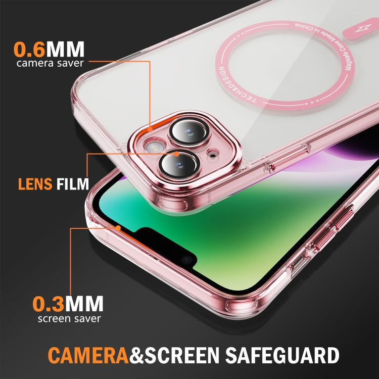For iPhone 15 Plus Airbag Magsafe PC Hybrid TPU Phone Case