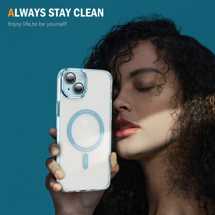 For iPhone 15 Plus Airbag Magsafe PC Hybrid TPU Phone Case
