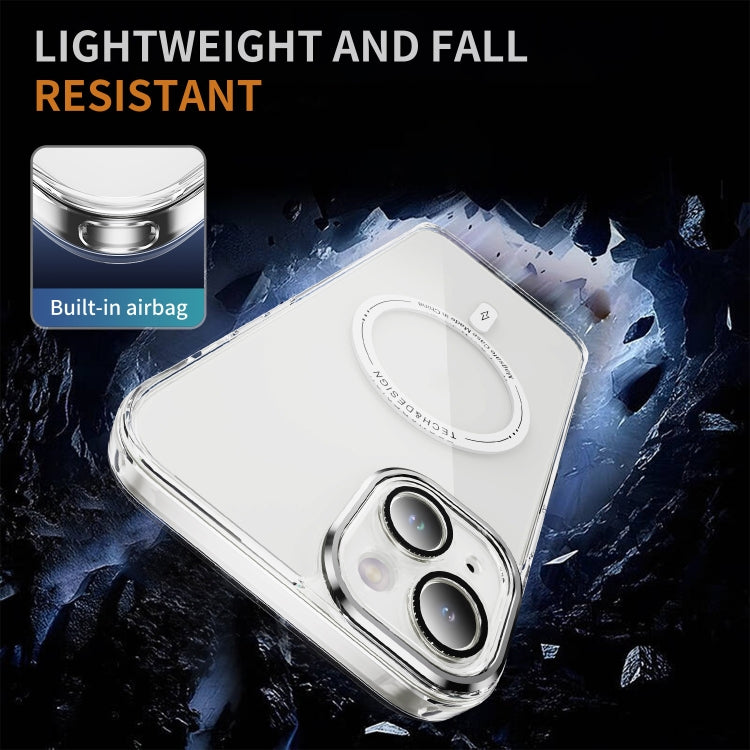 For iPhone 15 Plus Airbag Magsafe PC Hybrid TPU Phone Case
