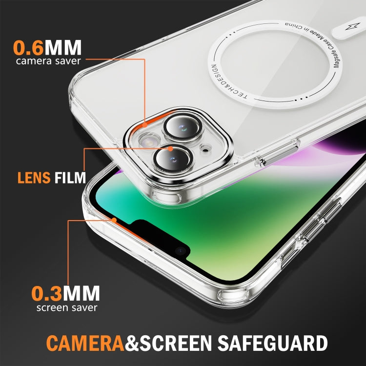 For iPhone 15 Airbag Magsafe PC Hybrid TPU Phone Case