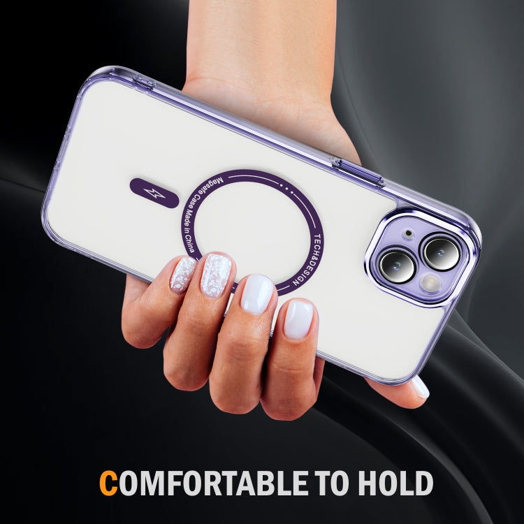 For iPhone 14 Plus Airbag Magsafe PC Hybrid TPU Phone Case