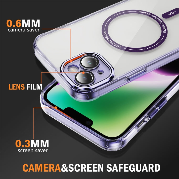For iPhone 13 Airbag Magsafe PC Hybrid TPU Phone Case