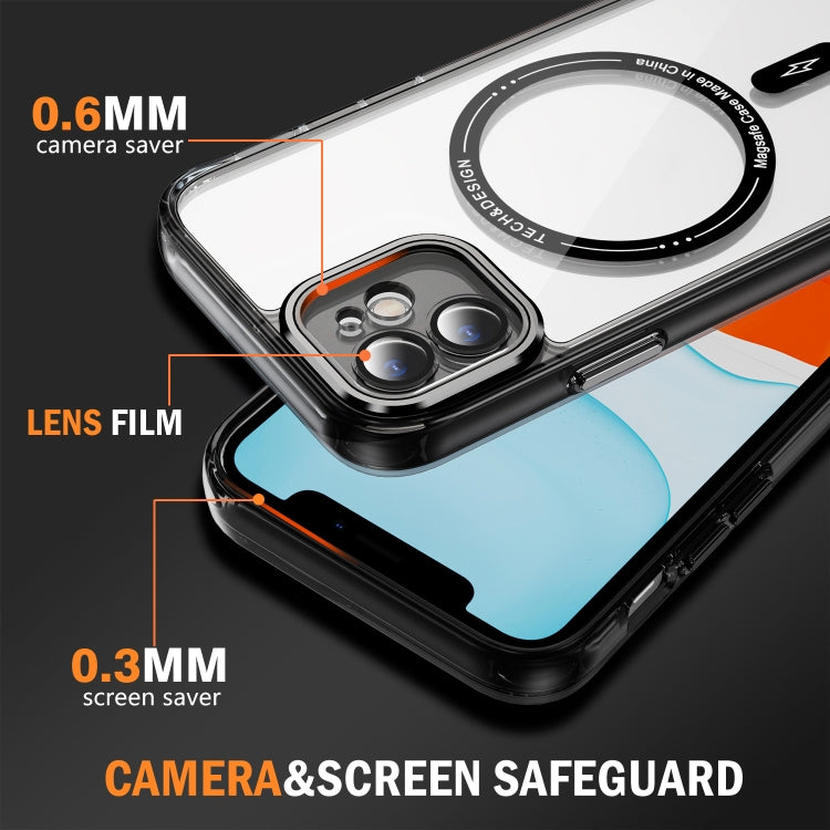For iPhone 12 Airbag Magsafe PC Hybrid TPU Phone Case