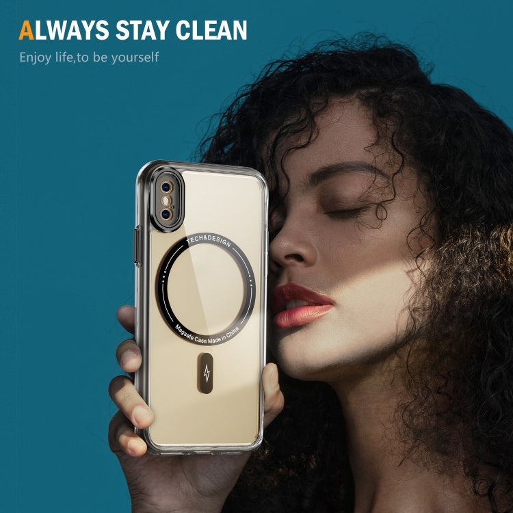 For iPhone XS Max Airbag Magsafe PC Hybrid TPU Phone Case