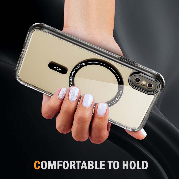 For iPhone XS Max Airbag Magsafe PC Hybrid TPU Phone Case