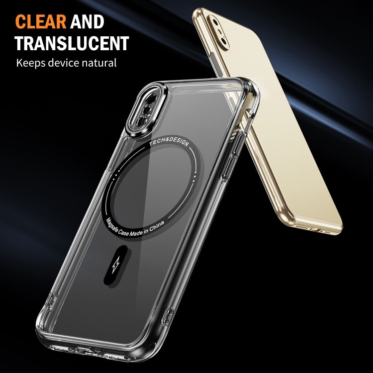 For iPhone XS Max Airbag Magsafe PC Hybrid TPU Phone Case