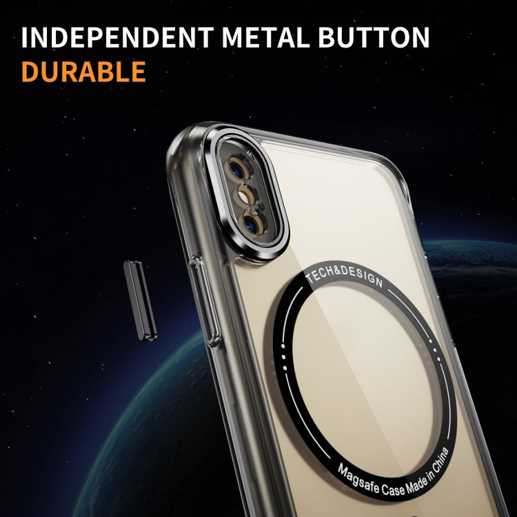 For iPhone XS Max Airbag Magsafe PC Hybrid TPU Phone Case