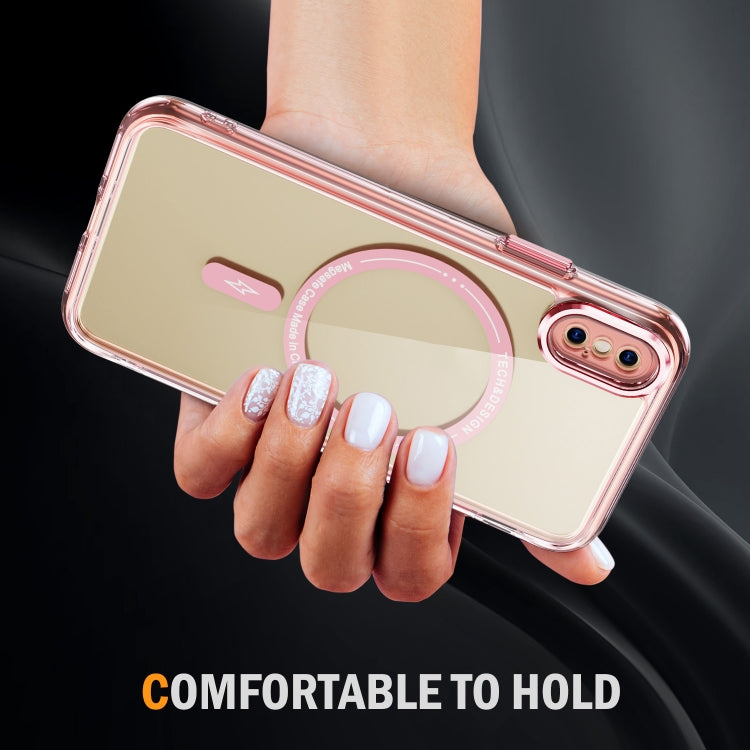 For iPhone XS Max Airbag Magsafe PC Hybrid TPU Phone Case