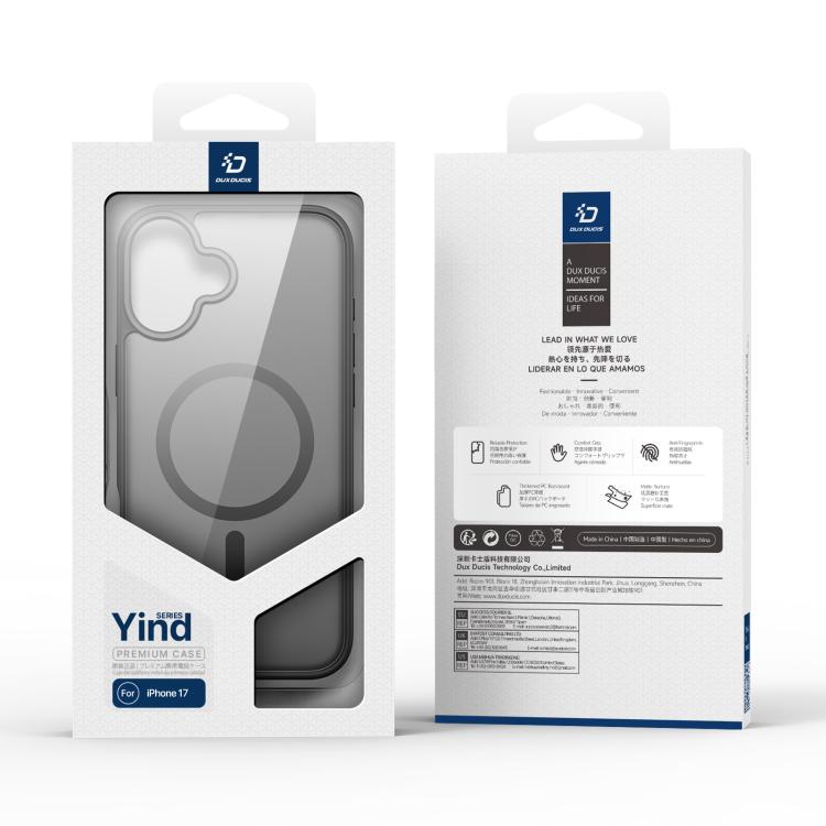 For iPhone 17 DUX DUCIS Yind Series MagSafe TPU Hybrid PC Phone Case