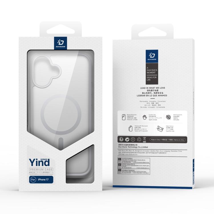 For iPhone 17 DUX DUCIS Yind Series MagSafe TPU Hybrid PC Phone Case