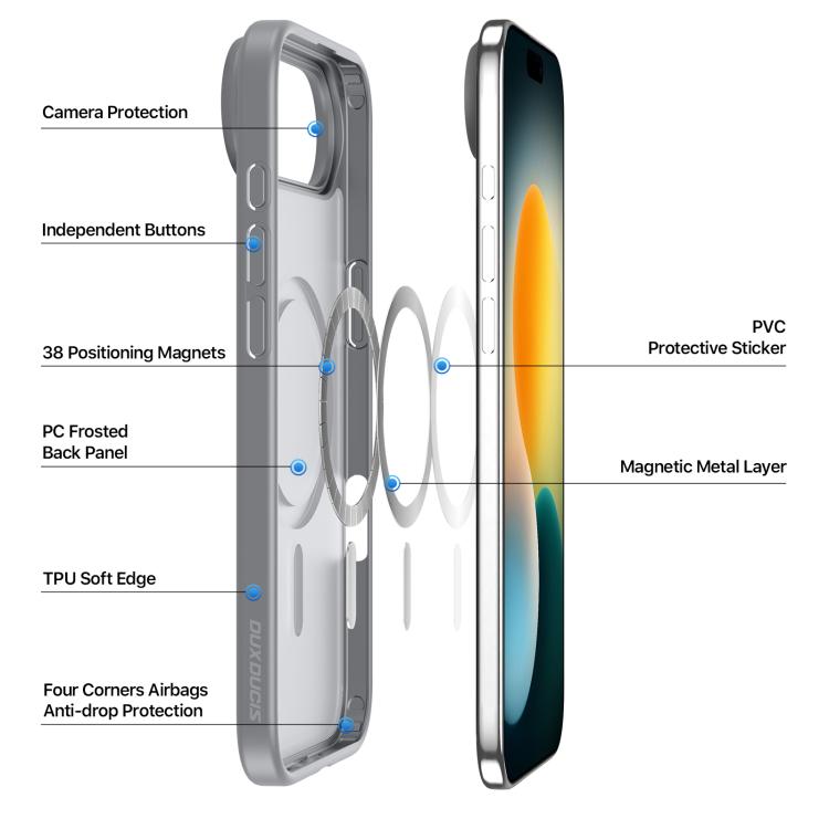 For iPhone Air DUX DUCIS Yind Series MagSafe TPU Hybrid PC Phone Case