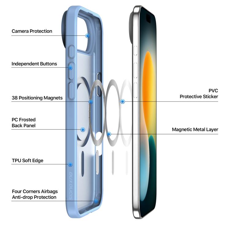 For iPhone Air DUX DUCIS Yind Series MagSafe TPU Hybrid PC Phone Case