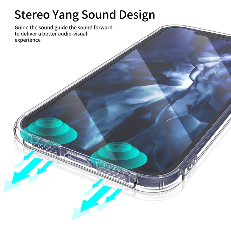 For iPhone 12 / 12 Pro Sound Coversion Shockproof TPU Protective Case(Transparent)