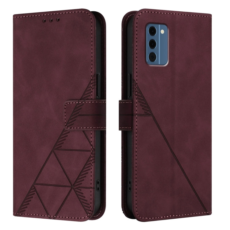 For Nokia C300 Crossbody 3D Embossed Flip Leather Phone Case