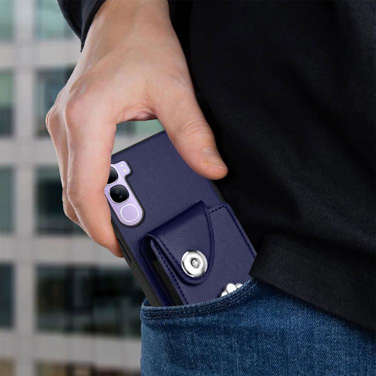 For vivo V40 Lite 5G IDN Organ Card Bag Ring Holder Phone Case