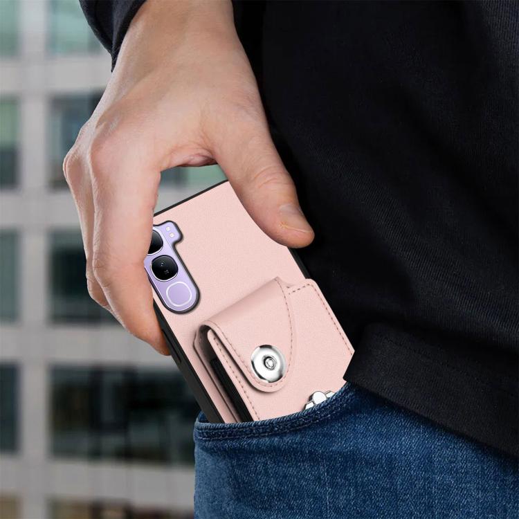 For vivo V40 Lite 5G IDN Organ Card Bag Ring Holder Phone Case