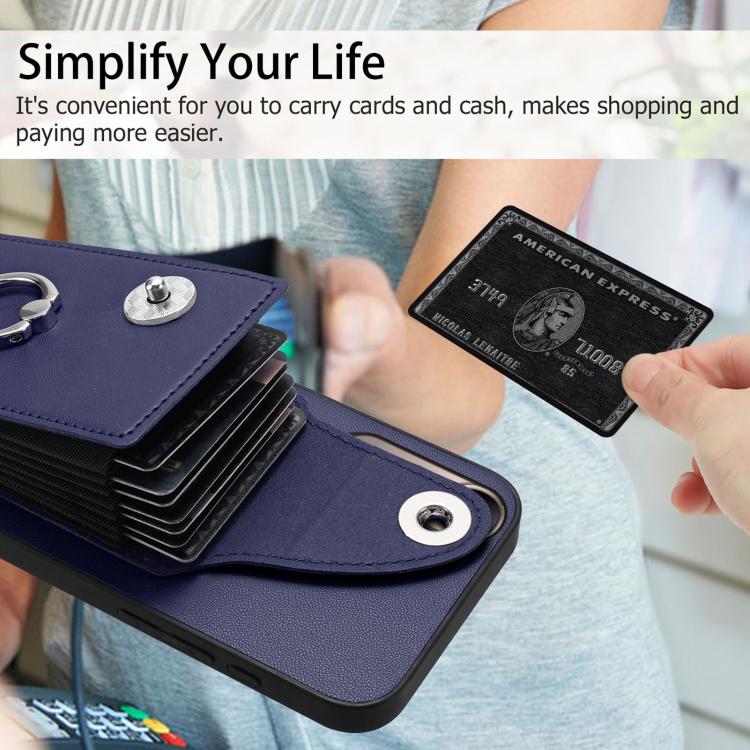 For vivo V50 Lite 5G Organ Card Bag Ring Holder Phone Case