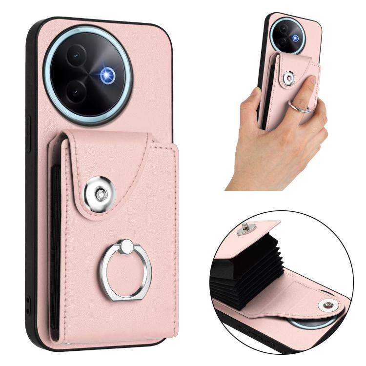 For vivo Y39 5G / Y300i Organ Card Bag Ring Holder Phone Case
