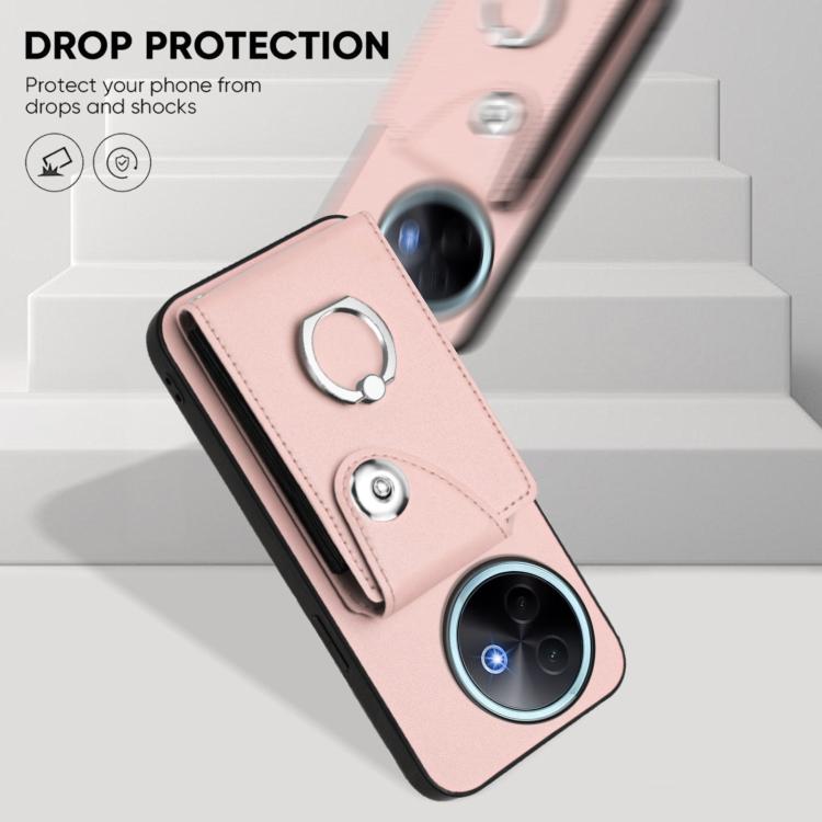 For vivo Y39 5G / Y300i Organ Card Bag Ring Holder Phone Case