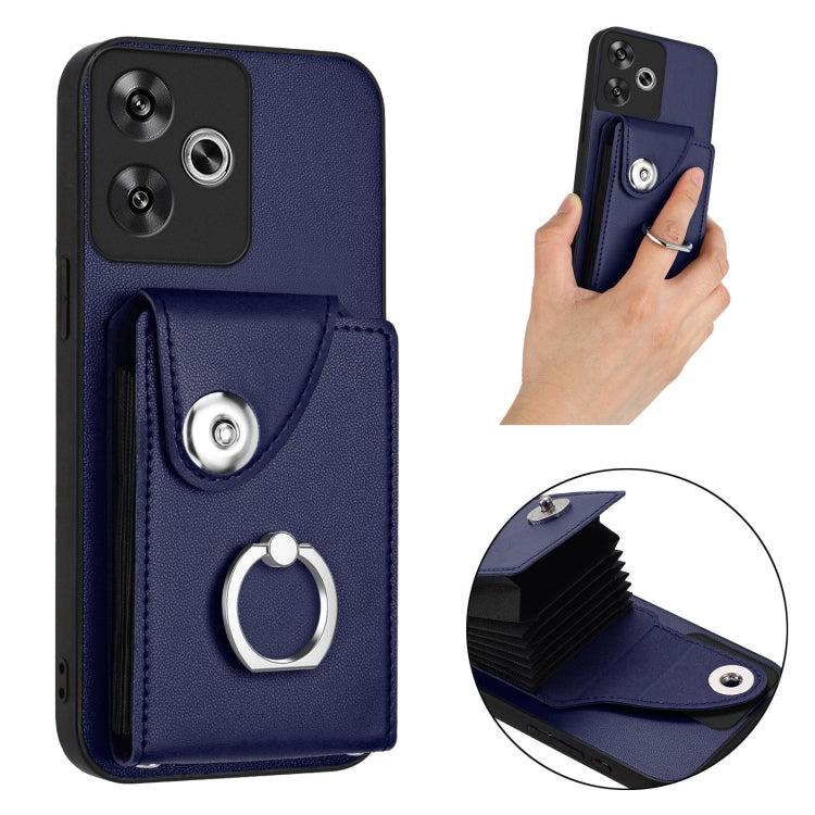 For Redmi Turbo 3 Organ Card Bag Ring Holder Phone Case