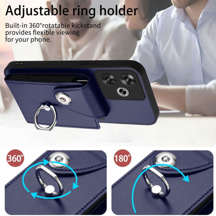 For Redmi Turbo 3 Organ Card Bag Ring Holder Phone Case