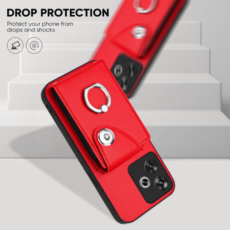 For Redmi Turbo 3 Organ Card Bag Ring Holder Phone Case