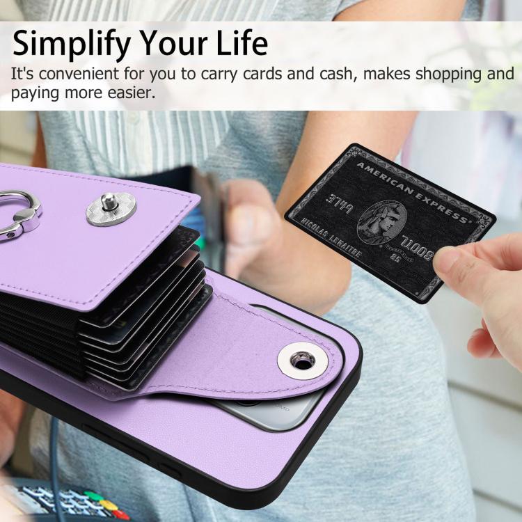 For Redmi Note 14 5G Global Organ Card Bag Ring Holder Phone Case